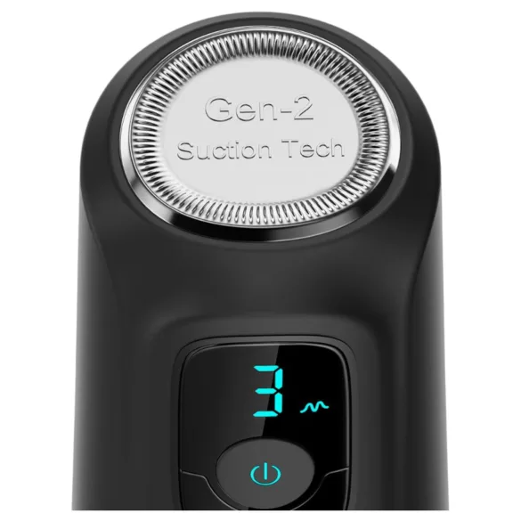 OTOUCH Airturn 4 - zuig‑ en vibrerend automatisch masturbatortoestel (zwart)