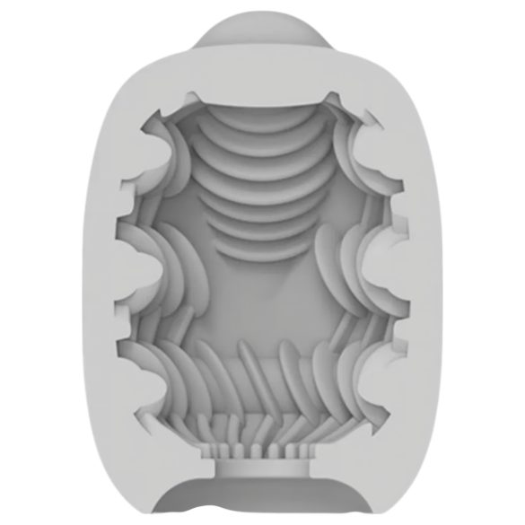 VIBEGGS Ribs Delight - vibrerend eitje masturbator (wit)