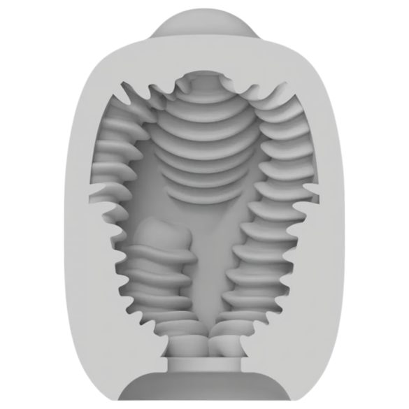 VIBEGGS Twisty Tongues - vibrerend ei masturbator (wit)