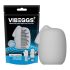 VIBEGGS Candy Curves - vibrerende eiermasturbator (wit)