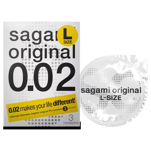 Sagami Original 0.02 L - condoom - 58mm - 3 stuks