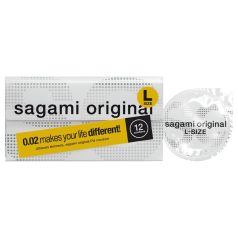   Sagami Original 0.02 L - condoom - ultra dun - 58mm - 12 stuks