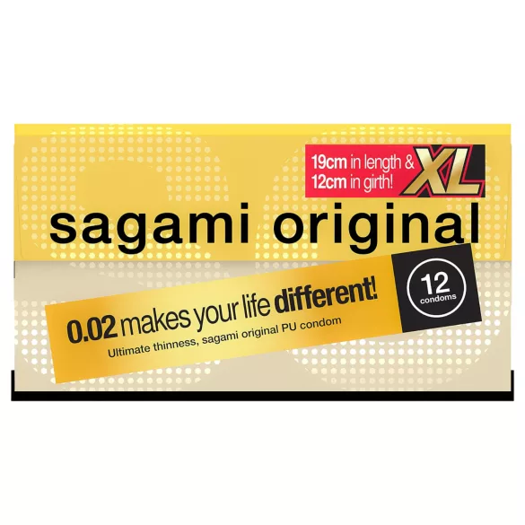 Sagami Original 0,02 XL - condooms - extra groot - 61mm - 12 stuks