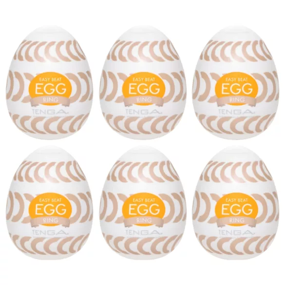 TENGA Egg Ring - masturbator ei - set van 6 stuks