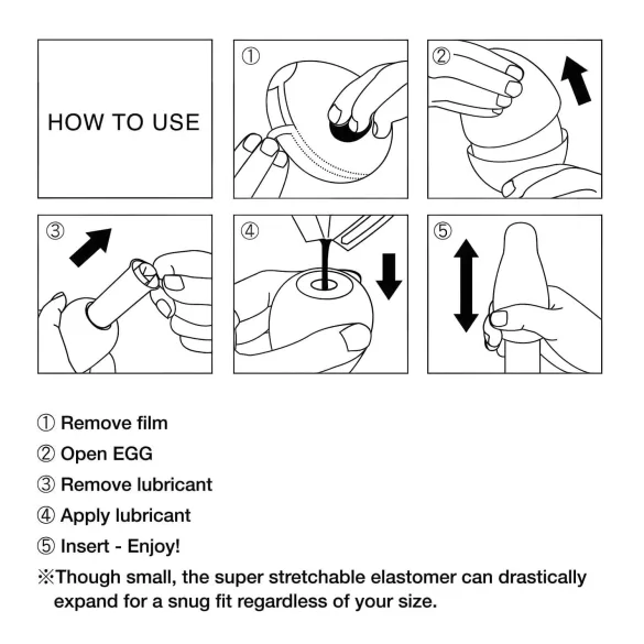 TENGA Egg Ring - masturbator ei - set van 6 stuks