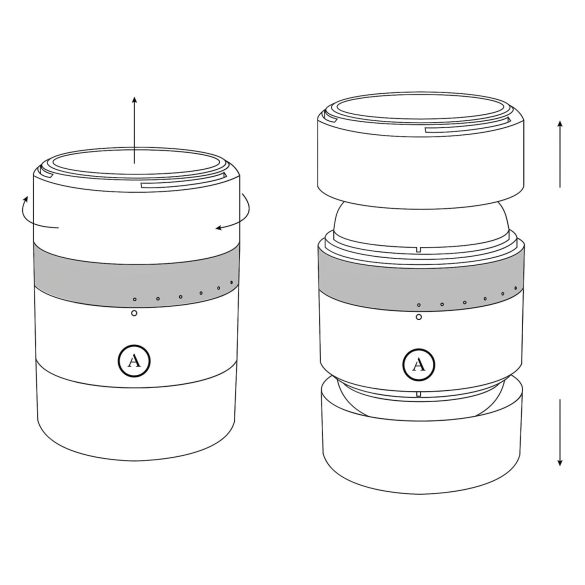 Arcwave Voy - masturbator voor mannen - strak & roterend - zwart