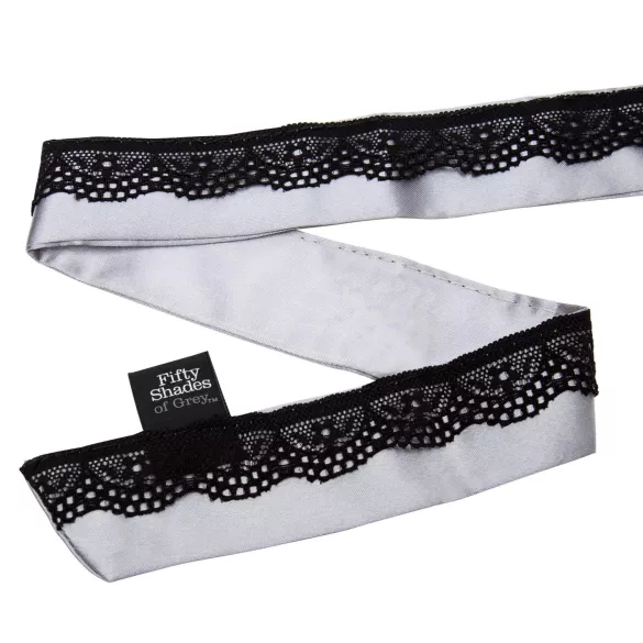 Vijftig tinten grijs Play Nice - tepelklemmen met halsband (zilver)