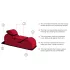 Liberator Esse Lounger - tantra lounge stoel - verstelbaar - zwart