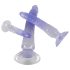 Kristalhelder anale dildo set - 3 stuks (transparant-blauw)