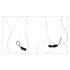 Black Velvet Perfect Fit - draagbare dildo (zwart)
