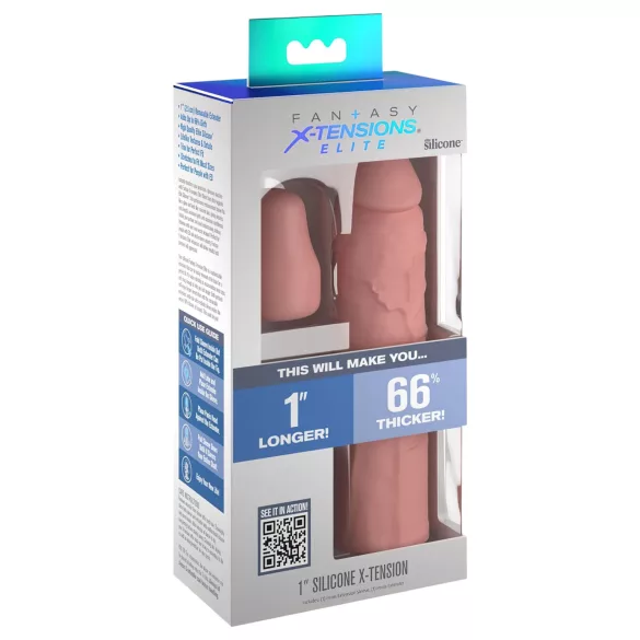 Pipedream - X-TENSION Elite 1 - op maat knipbare penishuls (natuurkleur)