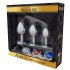 Alive Anale Plezier - set van metalen plugs (zilver)