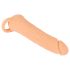 Nature Skin - 2in1 vaginasleeve en penismantel - 23cm (natuurlijk)
