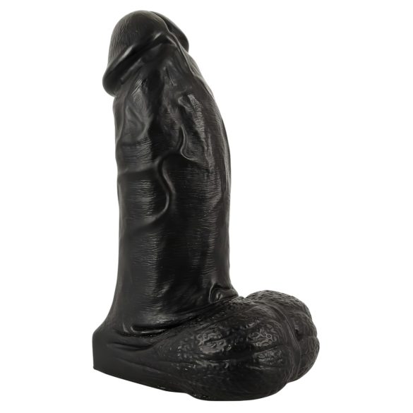Realistixxx Real Giant - realistische dildo met ballen - 22 cm (zwart)