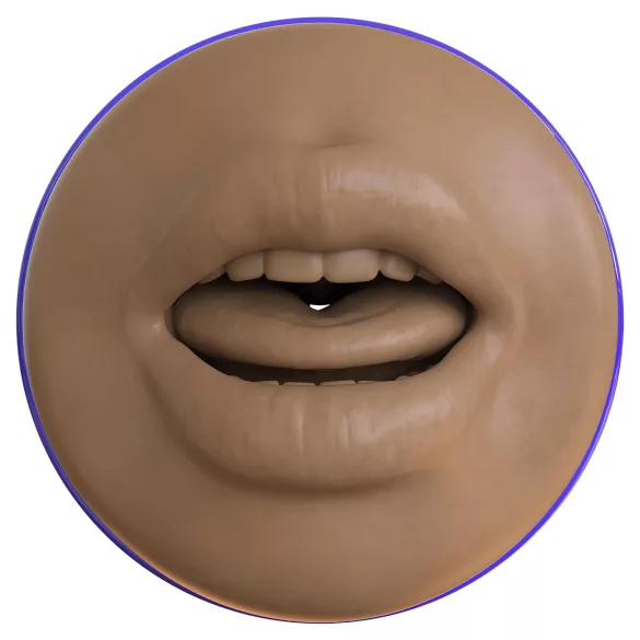 Fleshlight Boost Blow - mond masturbator - realistische mond - bruin
