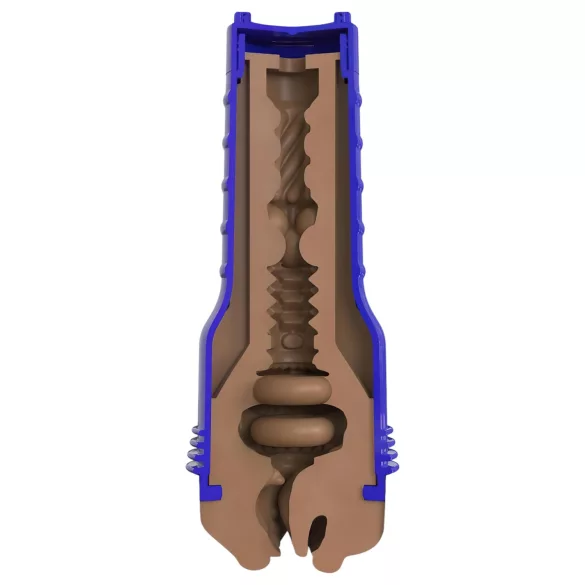 Fleshlight Boost Blow - mond masturbator - realistische mond - bruin