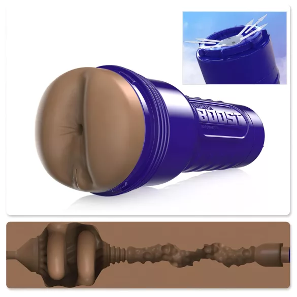 Fleshlight Boost Blast - masturbator - realistische anus - bruin