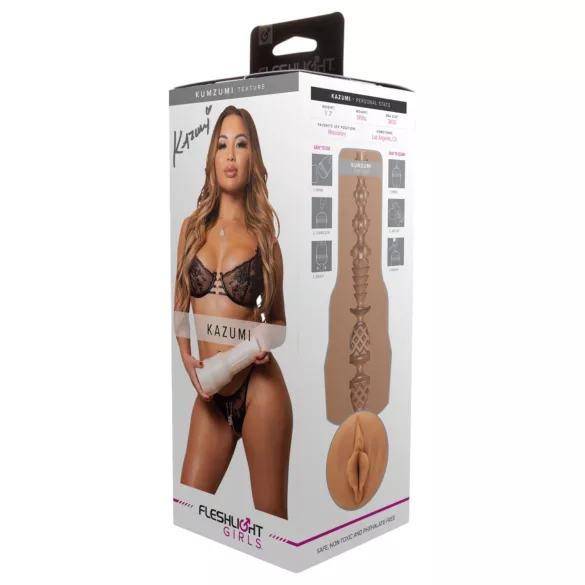 Fleshlight Kazumi Kumzumi - realistische vagina masturbator - huidkleur