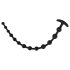 Black Velvet - parels anaal dildo (zwart)