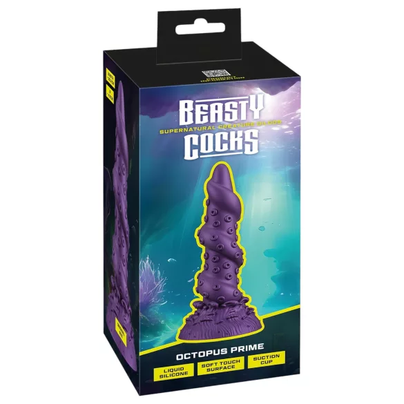 Beasty Cocks Octopus Prime - dildo poliep - siliconen - paars
