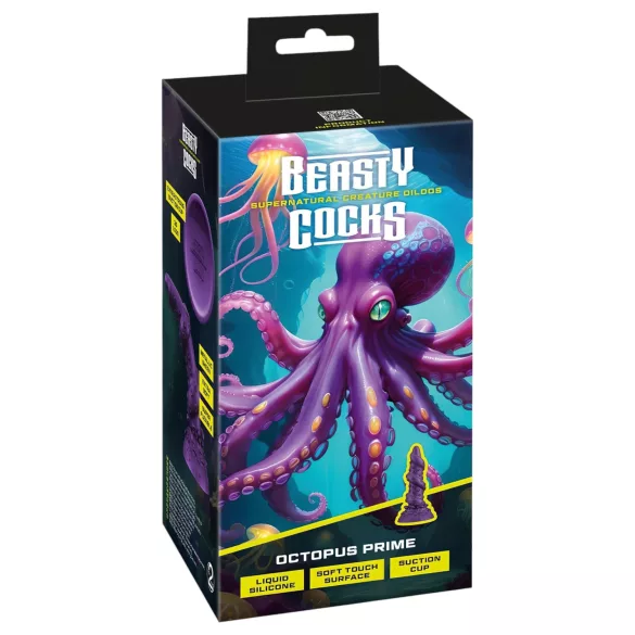 Beasty Cocks Octopus Prime - dildo poliep - siliconen - paars