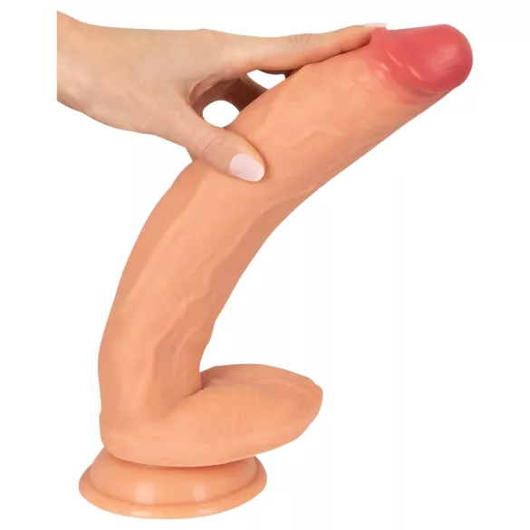 Realistixxx Real Giant - dildo met balzak - extra groot - natuur