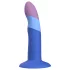 ROMP Piccolo - siliconen dildo - flexibel - blauw/paars