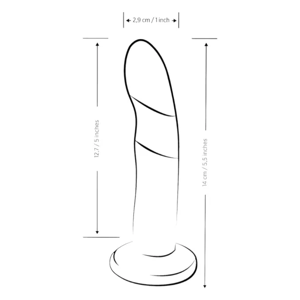 ROMP Piccolo - siliconen dildo - flexibel - blauw/paars