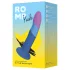 ROMP Piccolo - siliconen dildo - flexibel - blauw/paars