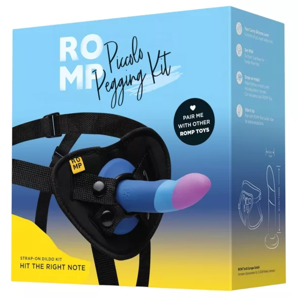 ROMP Piccolo - pegging set - zwart/blauw