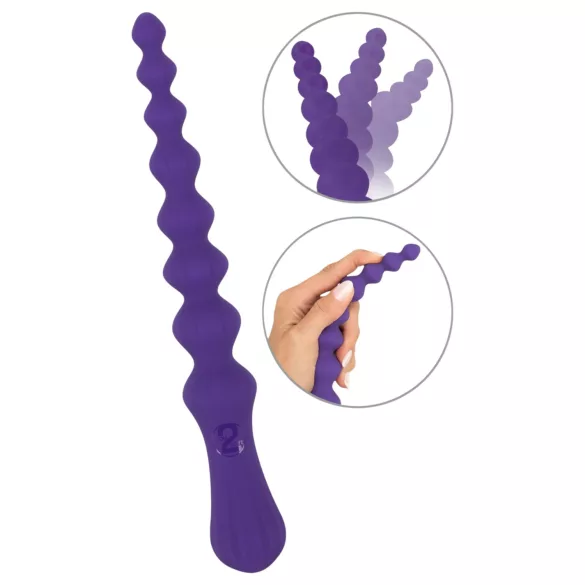 You2Toys - Analdildo met bollen - flexibel - siliconen - paars