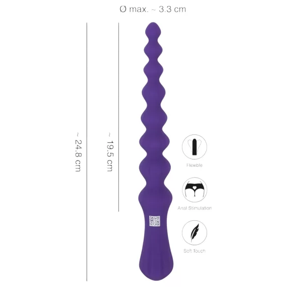 You2Toys - Analdildo met bollen - flexibel - siliconen - paars