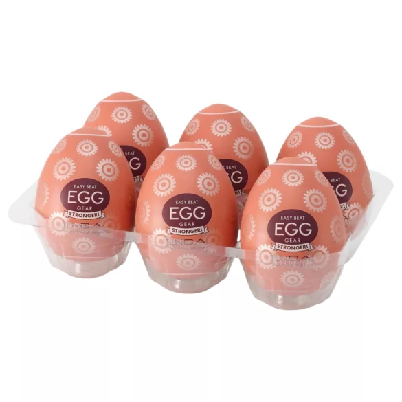 TENGA Egg Gear Stronger - masturbatorei - extra sterk - 6 stuks