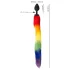 You2Toys - silicone anale plug met staart (regenboog)