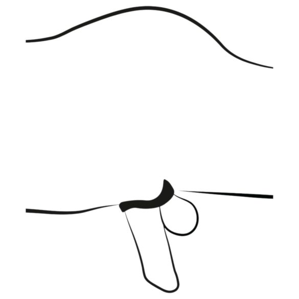 You2Toys - peniskooi met penisplug (zwart)