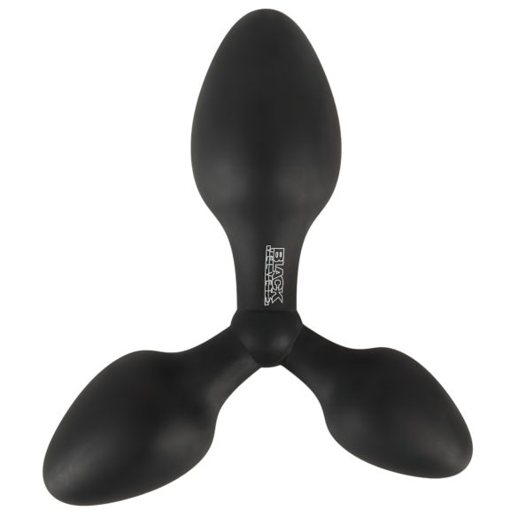 Black Velvet - drievoudige anaalplug (zwart)