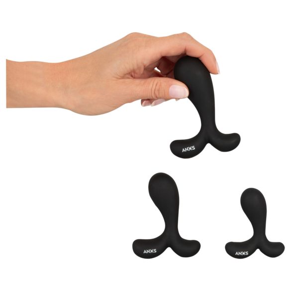 ANOS - anale trainingsplugset (zwart)