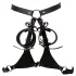 Bad Kitty - open harnas met boeien (zwart)