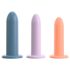 Three in a Row - dildo trainingsset - 3 stuks - gekleurd