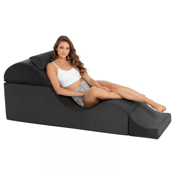 Liberator Aria Flip Chaise - veelzijdige tantra‑sofa meubel - 3‑delig (zwart)