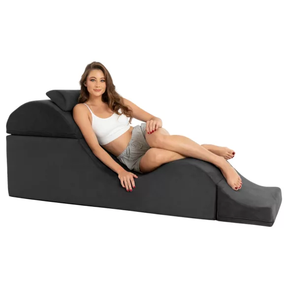 Liberator Aria Flip Chaise - veelzijdige tantra‑sofa meubel - 3‑delig (zwart)