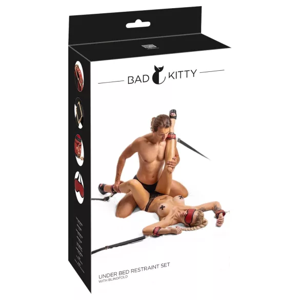 Bad Kitty - bedbondageset (zwart)