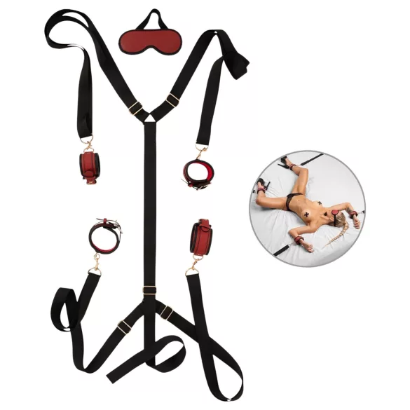Bad Kitty - bedbondageset (zwart)
