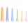 You2Toys Six in a Row 2.0 - 6-delige siliconen dildo- en dilatorset (gekleurd)