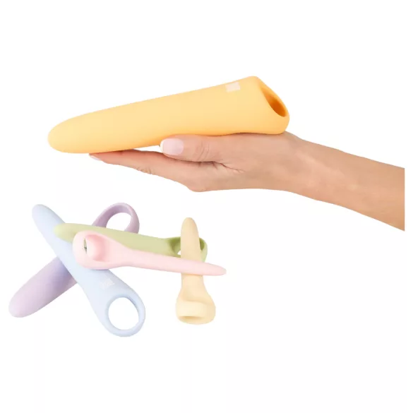 You2Toys Six in a Row 2.0 - 6-delige siliconen dildo- en dilatorset (gekleurd)