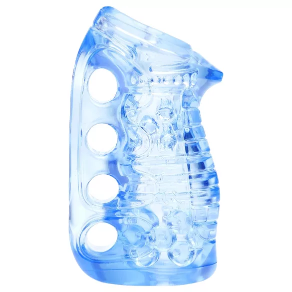 Fleshlight Fleshskins Grip Blue Ice - aan beide uiteinden open masturbator (blauw)