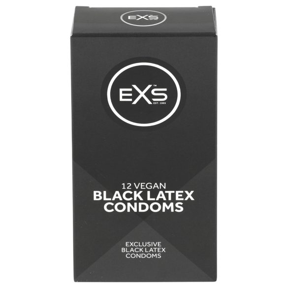 EXS Black - latex condoom - zwart - 12 stuks