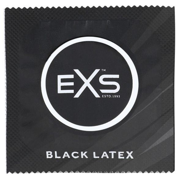 EXS Black - latex condoom - zwart - 12 stuks