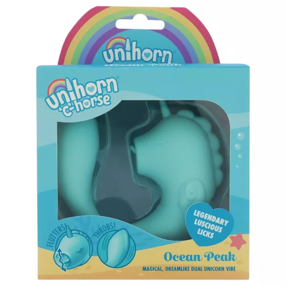 Unihorn C-Horse - G-punt- en clitoris-stimulerende vibrator (turkoois)