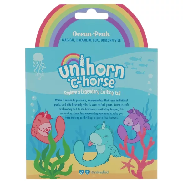 Unihorn C-Horse - G-punt- en clitoris-stimulerende vibrator (turkoois)
